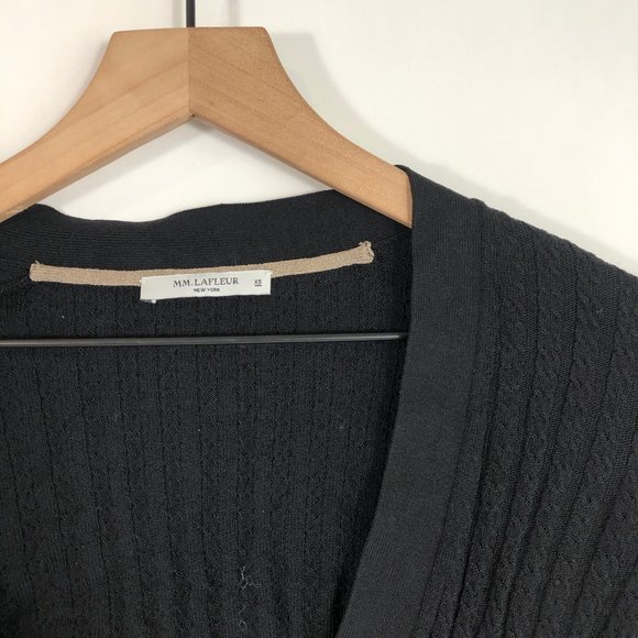 MM Lafleur Sweaters - MM Lafleur Black Lange Cardigan Sweater XS